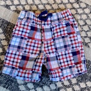Gymboree Red/White/Blue Patchwork Shorts - Size: 12-18 Months